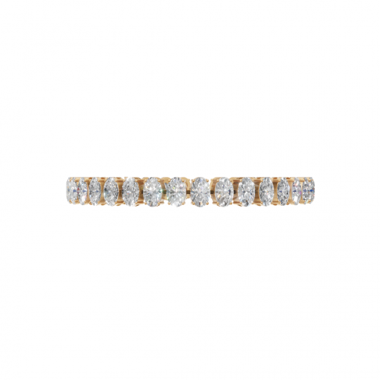 Oval-Cut Diamond Tennis Bracelet