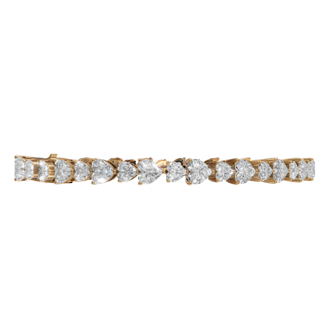 Heart Cut Diamond Tennis Bracelet