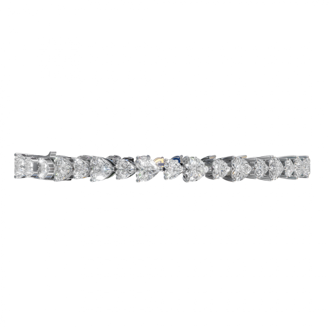 Heart Cut Diamond Tennis Bracelet