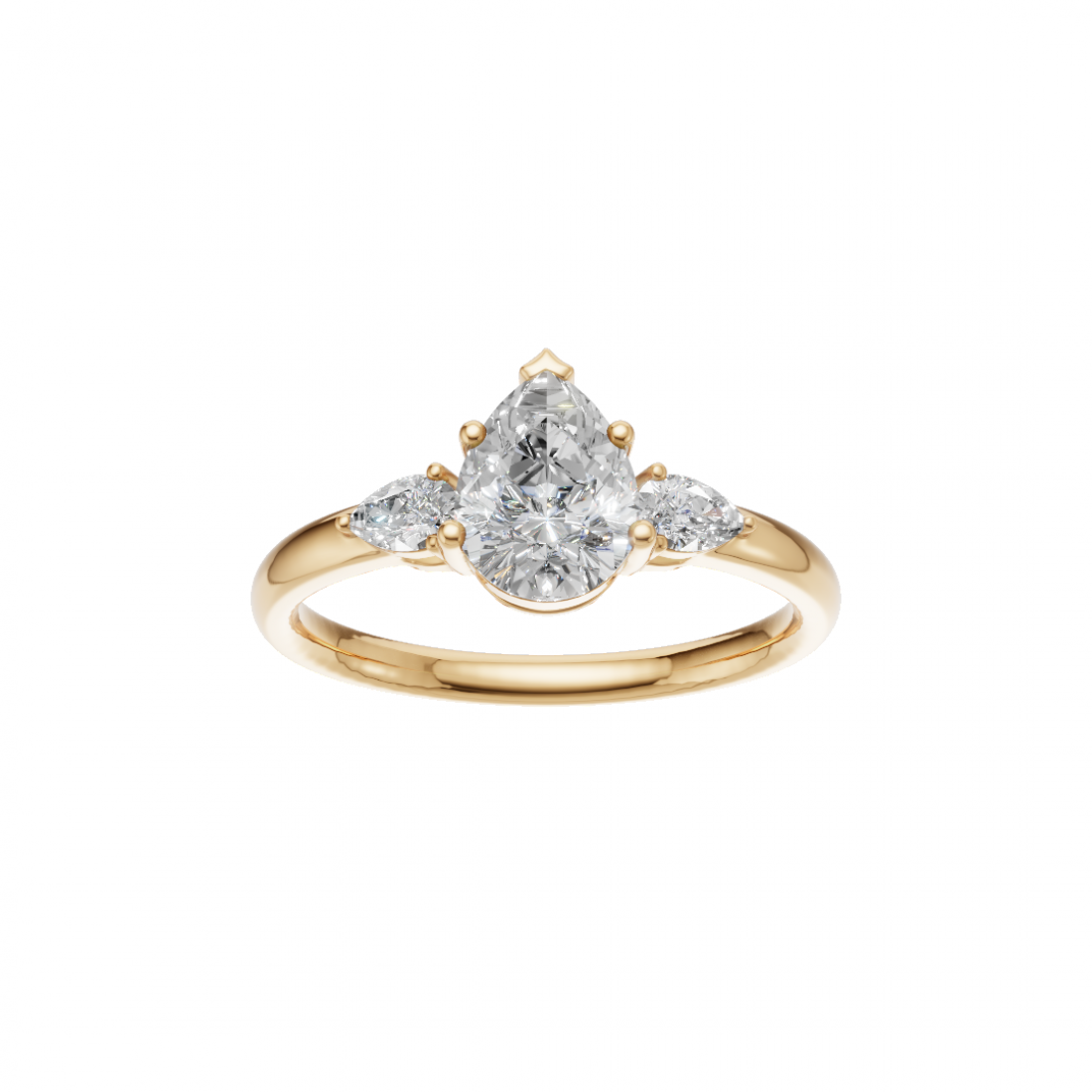 Trilogy Pear & Marquise Diamond Ring 