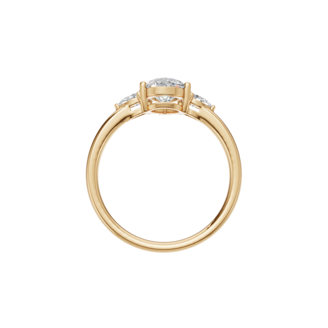 Trilogy Pear & Marquise Diamond Ring 