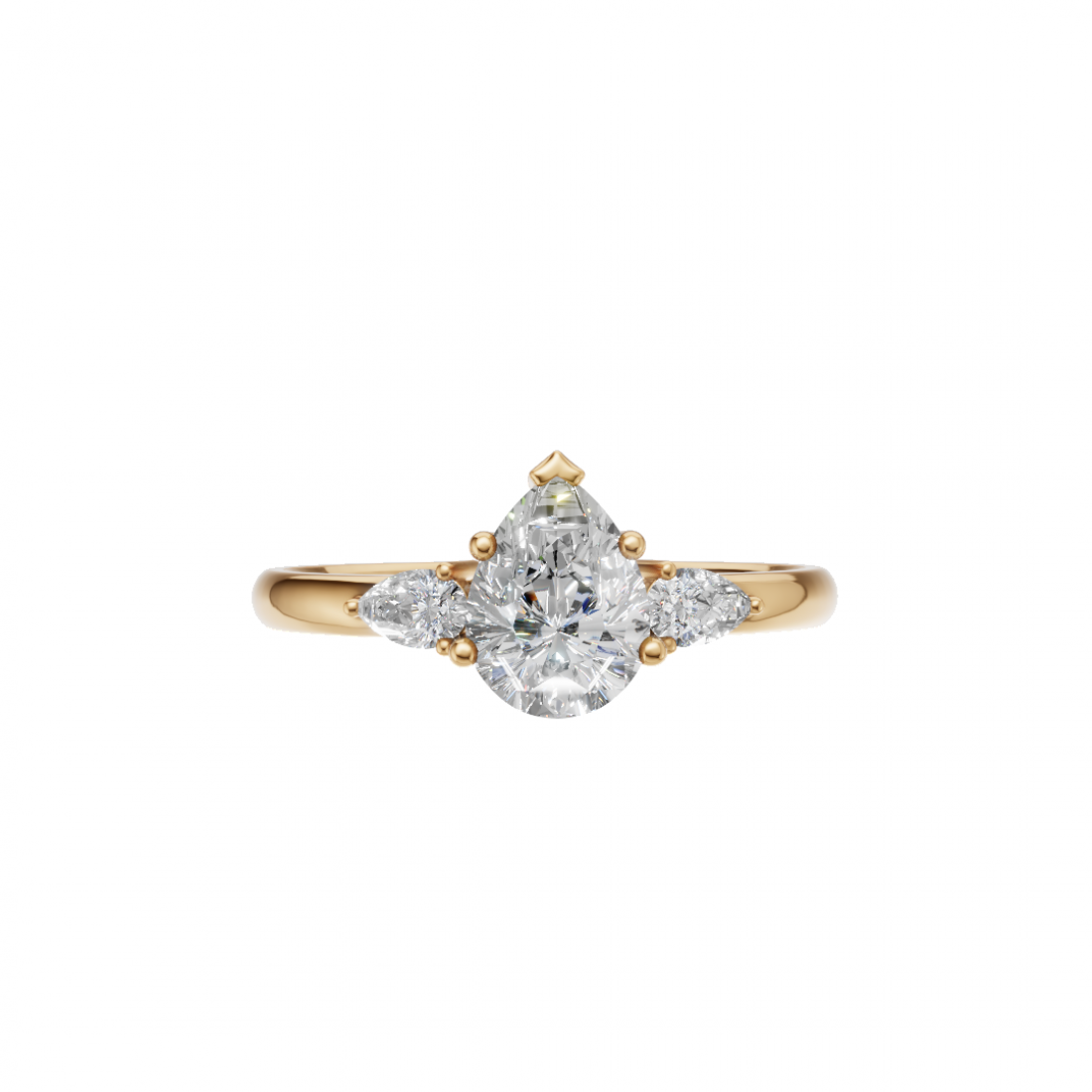 Trilogy Pear & Marquise Diamond Ring 