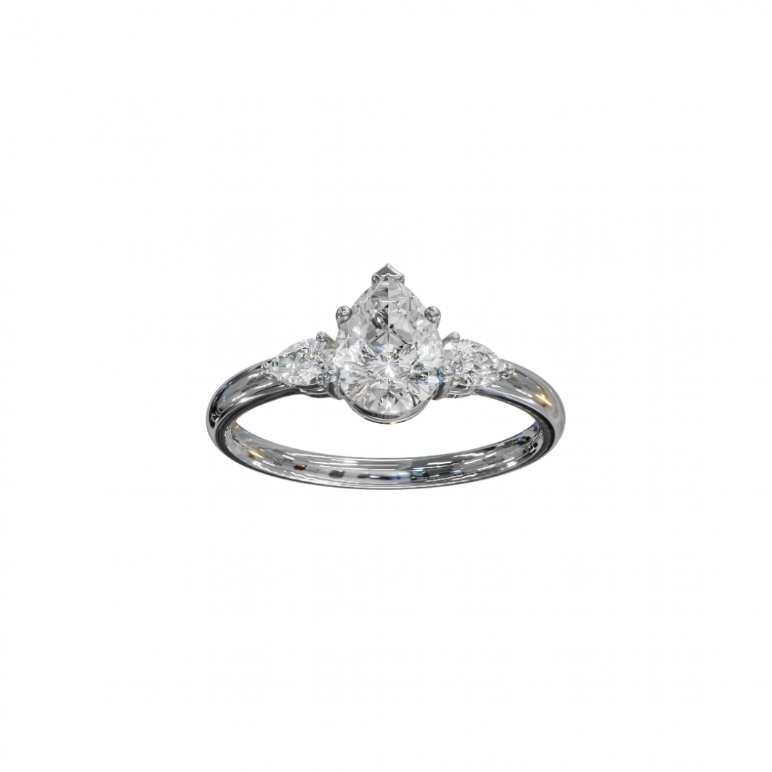 Trilogy Pear & Marquise Diamond Ring 