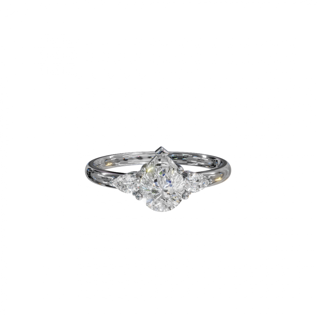 Trilogy Pear & Marquise Diamond Ring 