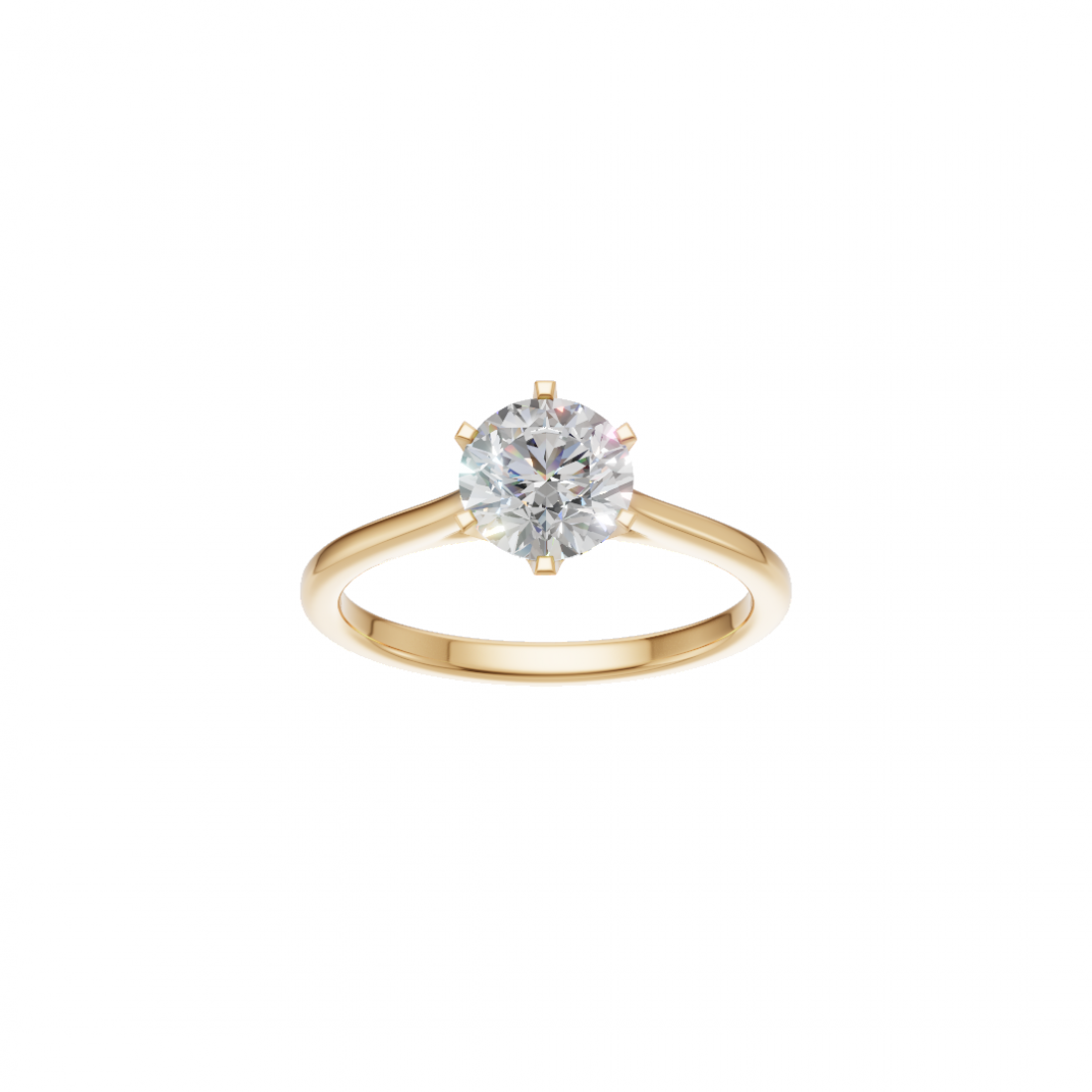 Classic Cut – Six-Prong Solitaire Ring
