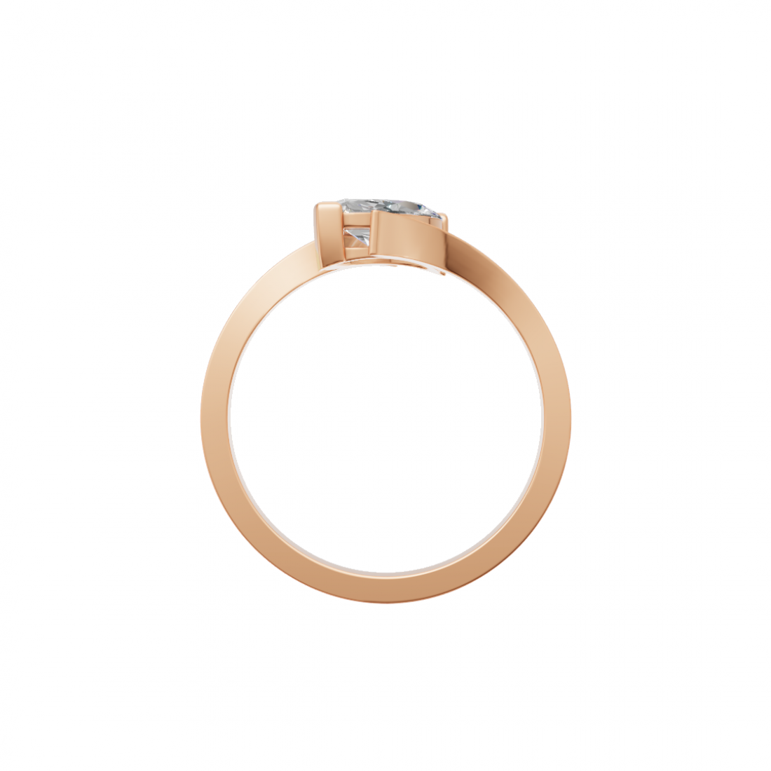 Marquise Diamond Tension-Style Ring