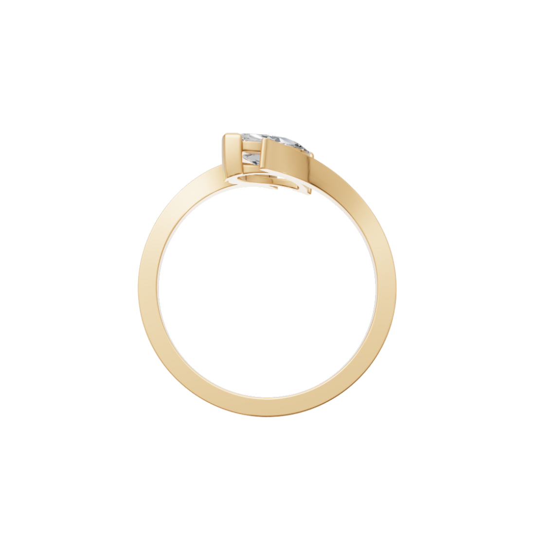 Marquise Diamond Tension-Style Ring