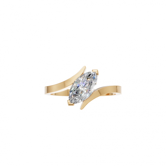 Marquise Diamond Tension-Style Ring