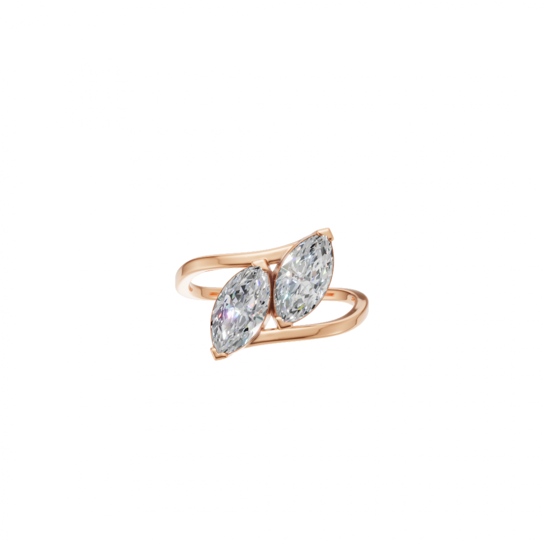 Toi Et Moi Marquise Diamond Ring