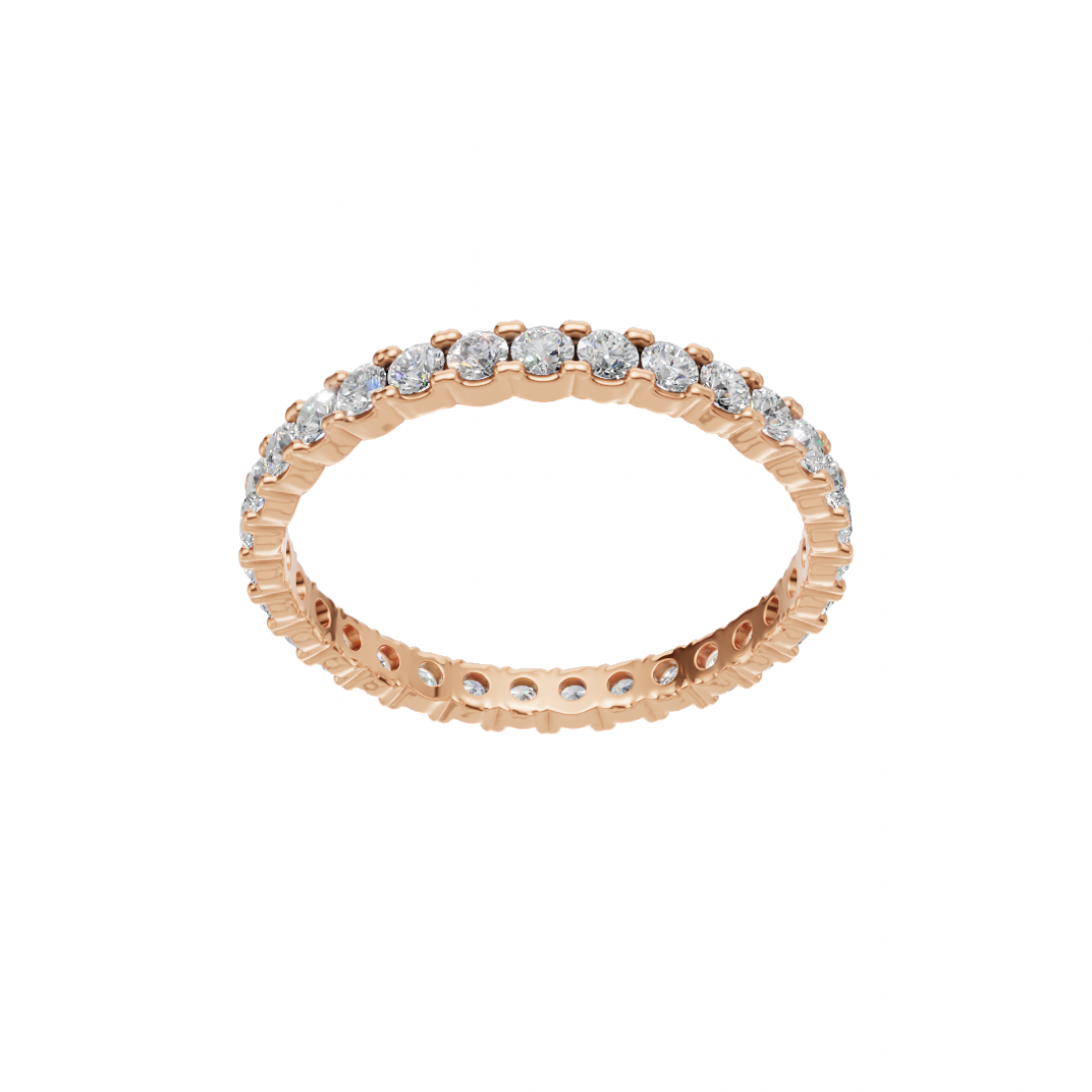 Round Diamond Eternity Band