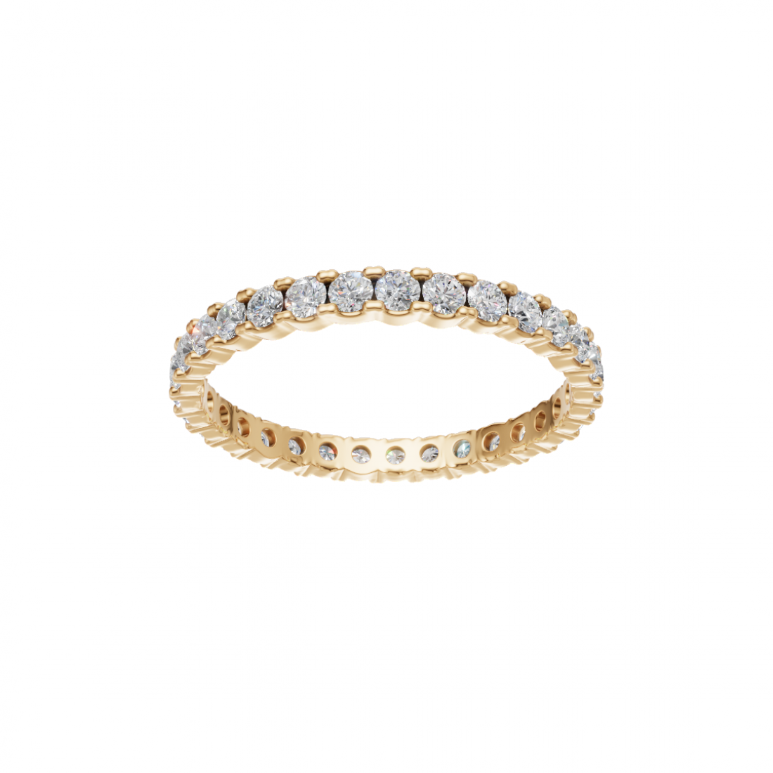 Round Diamond Eternity Band