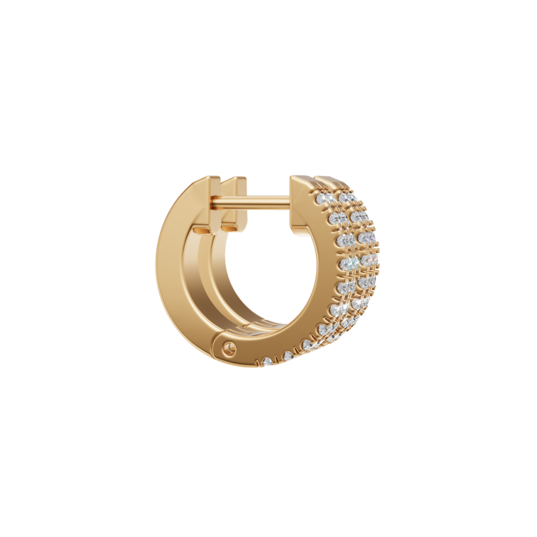 Diamond Huggies Studded in Round Cut Diamonds