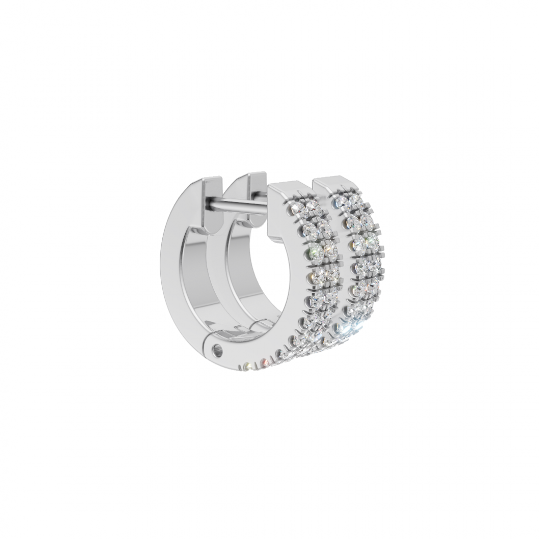 Diamond Huggies Studded in Round Cut Diamonds