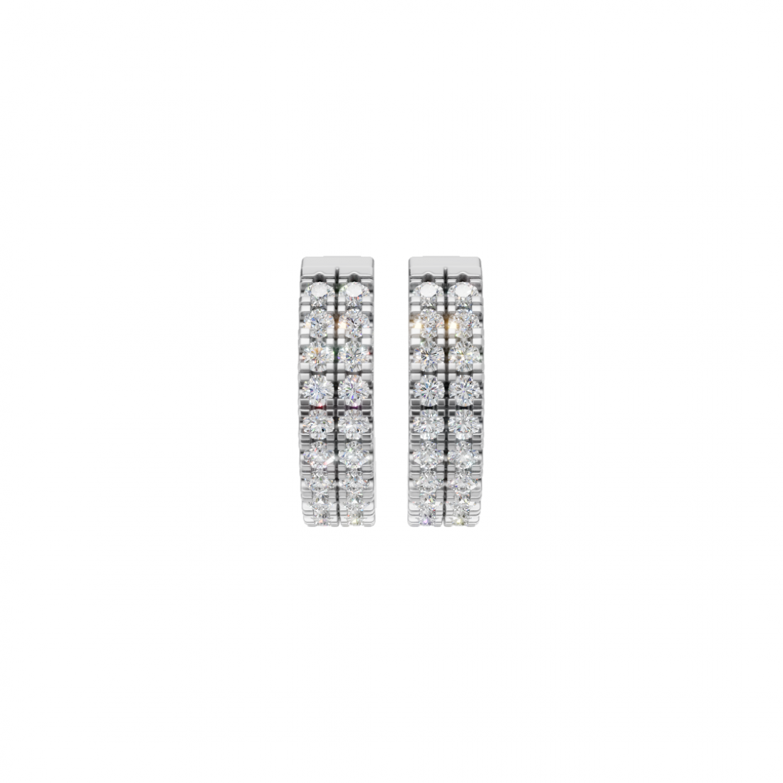 Diamond Huggies Studded in Round Cut Diamonds
