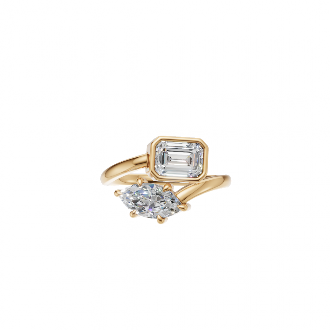  Marquise & Emerald Cut Bespoke Ring