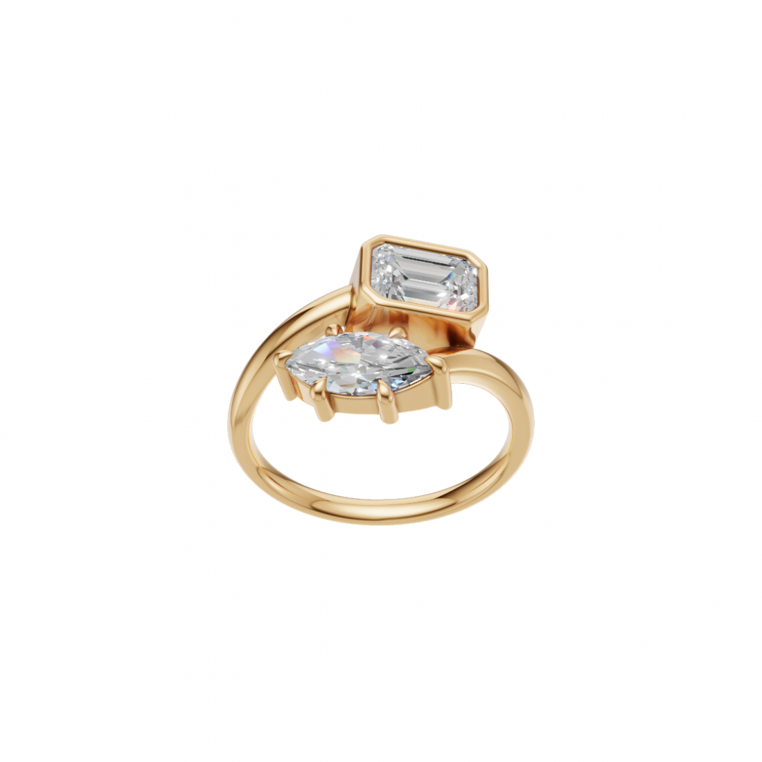  Marquise & Emerald Cut Bespoke Ring