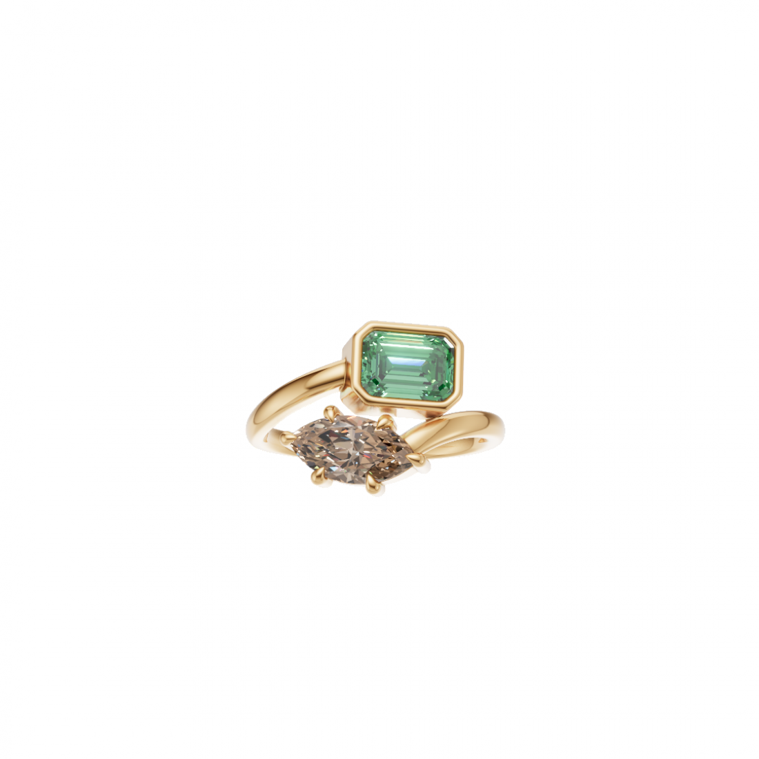  Marquise & Emerald Cut Bespoke Ring