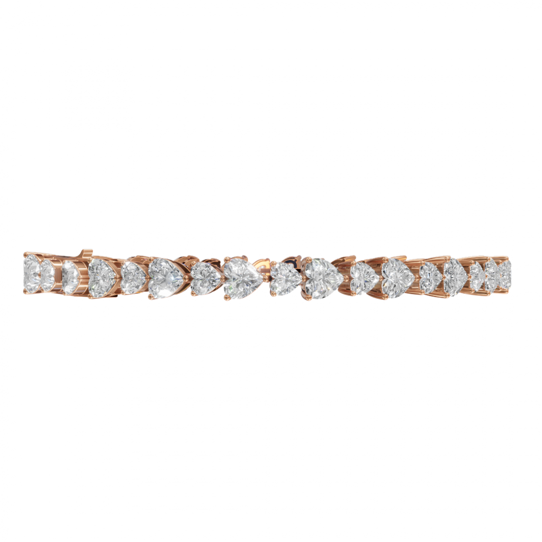 Heart Cut Diamond Tennis Bracelet