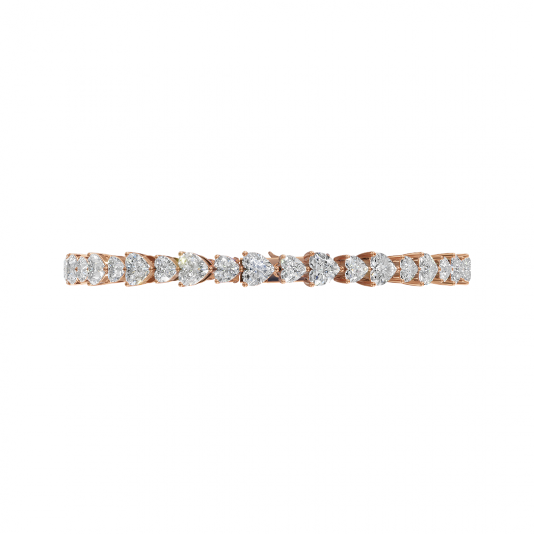 Heart Cut Diamond Tennis Bracelet