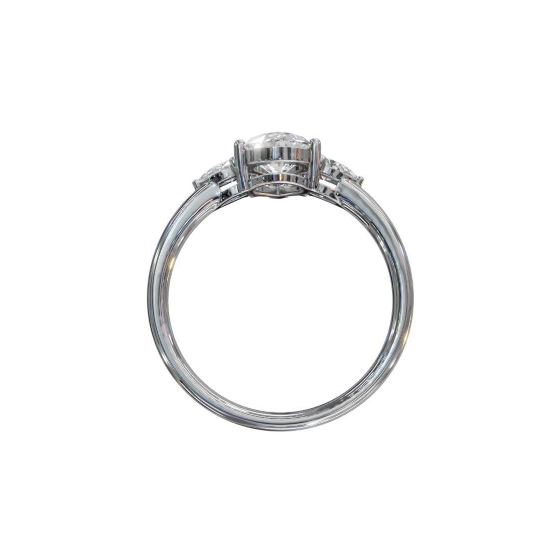 Trilogy Pear & Marquise Diamond Ring 