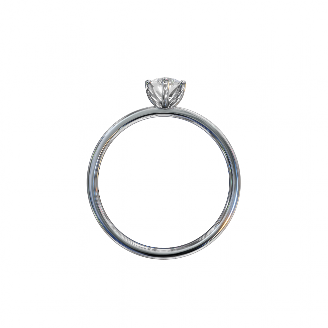 Six Prong Marquise Cut Solitaire Diamond Ring