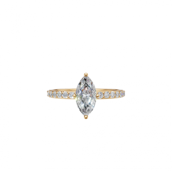 Marquise Diamond Pavé Band Ring