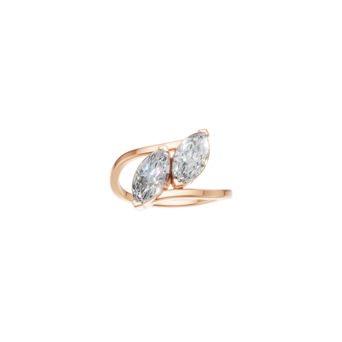 Toi Et Moi Marquise Diamond Ring