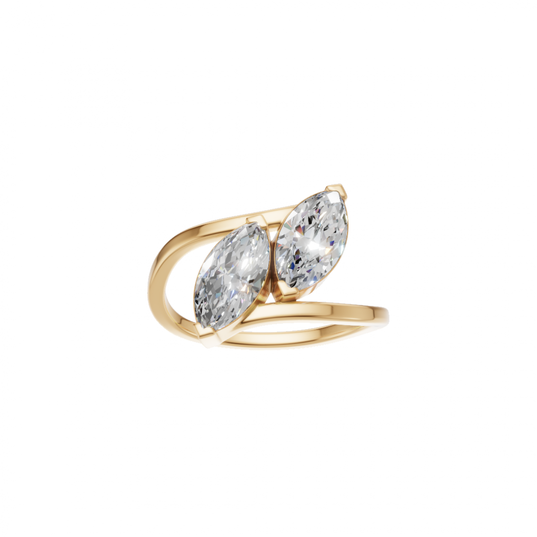 Toi Et Moi Marquise Diamond Ring