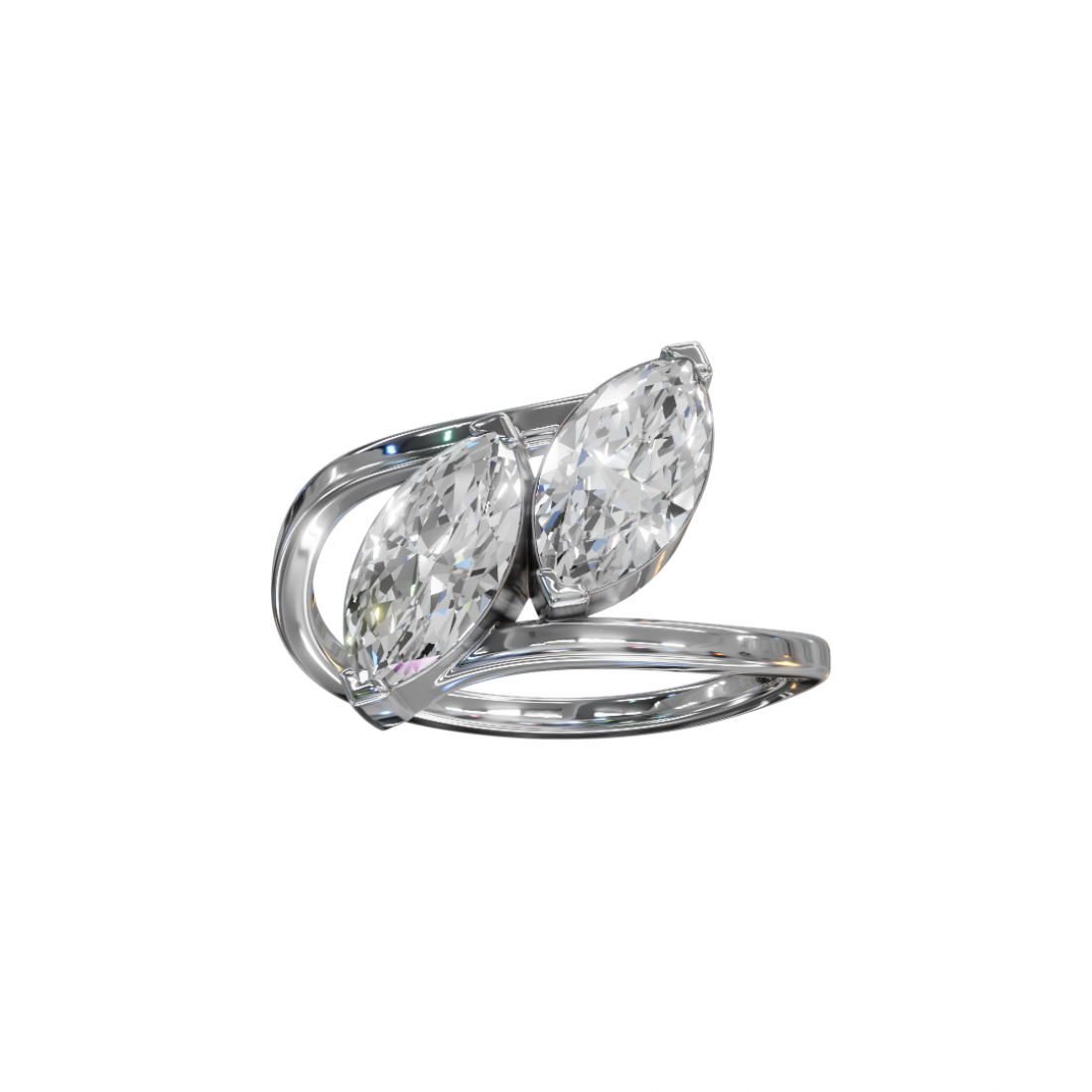 Toi Et Moi Marquise Diamond Ring
