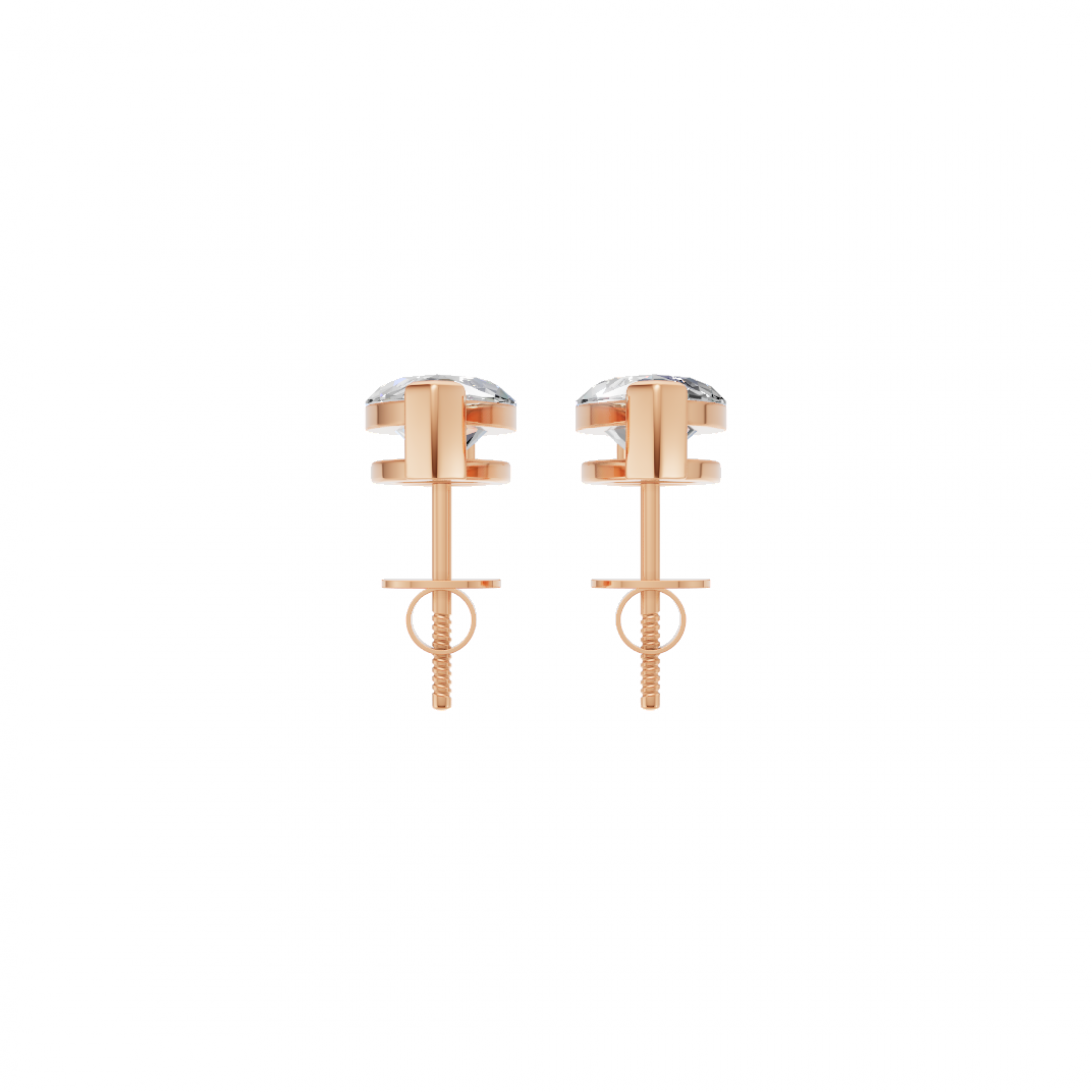 Marquise-Cut Diamond Stud Earrings