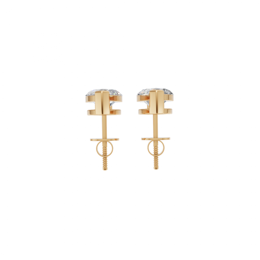 Marquise-Cut Diamond Stud Earrings