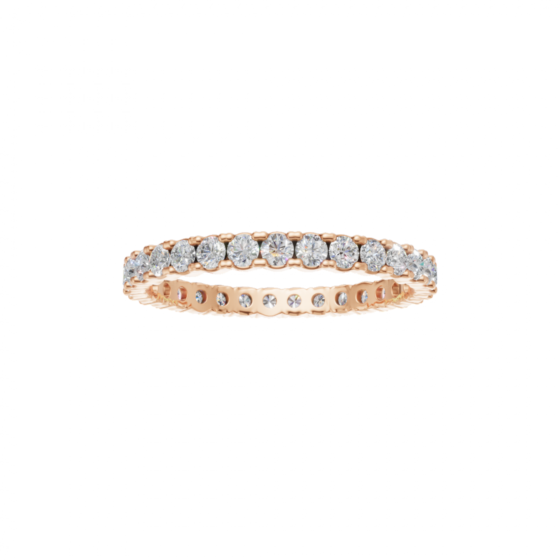 Round Diamond Eternity Band