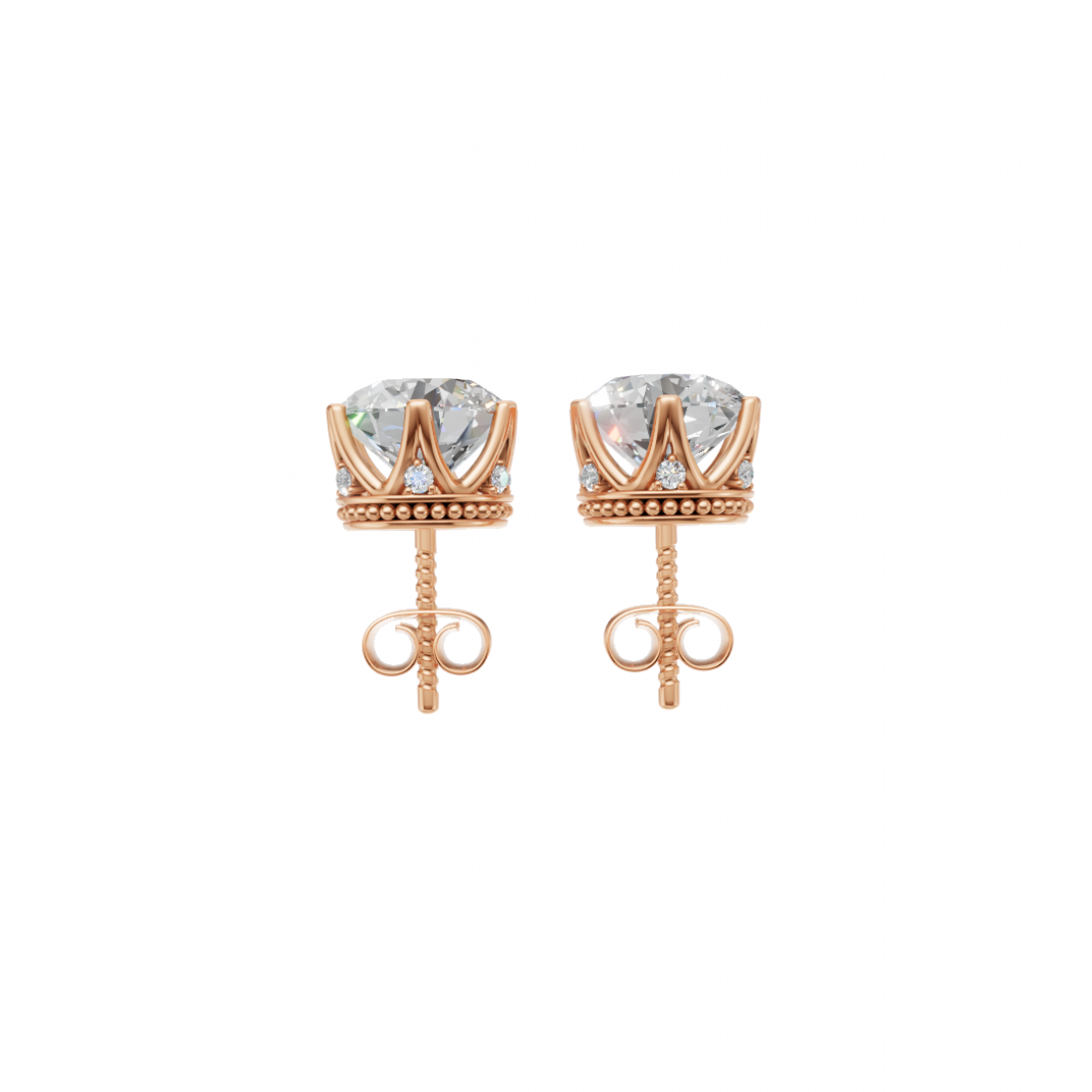 Six-Prong Classic Diamond Stud Earrings