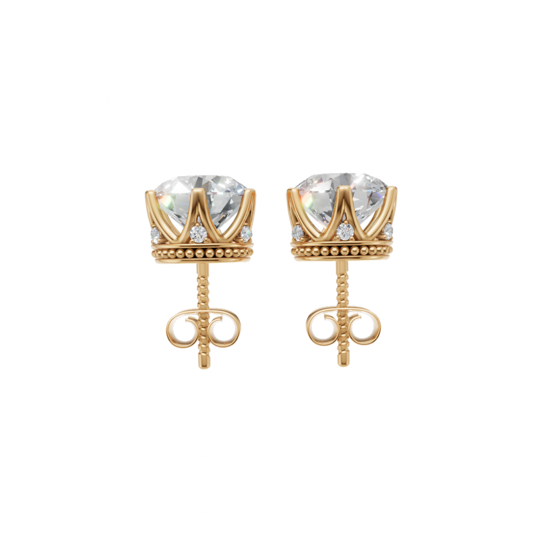 Six-Prong Classic Diamond Stud Earrings