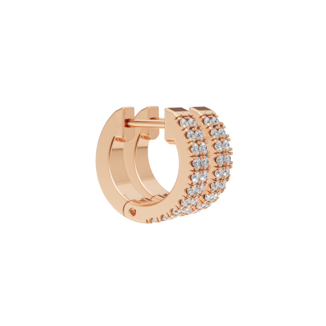 Diamond Huggies Studded in Round Cut Diamonds