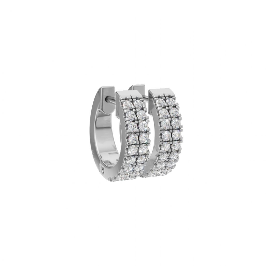 Diamond Huggies Studded in Round Cut Diamonds